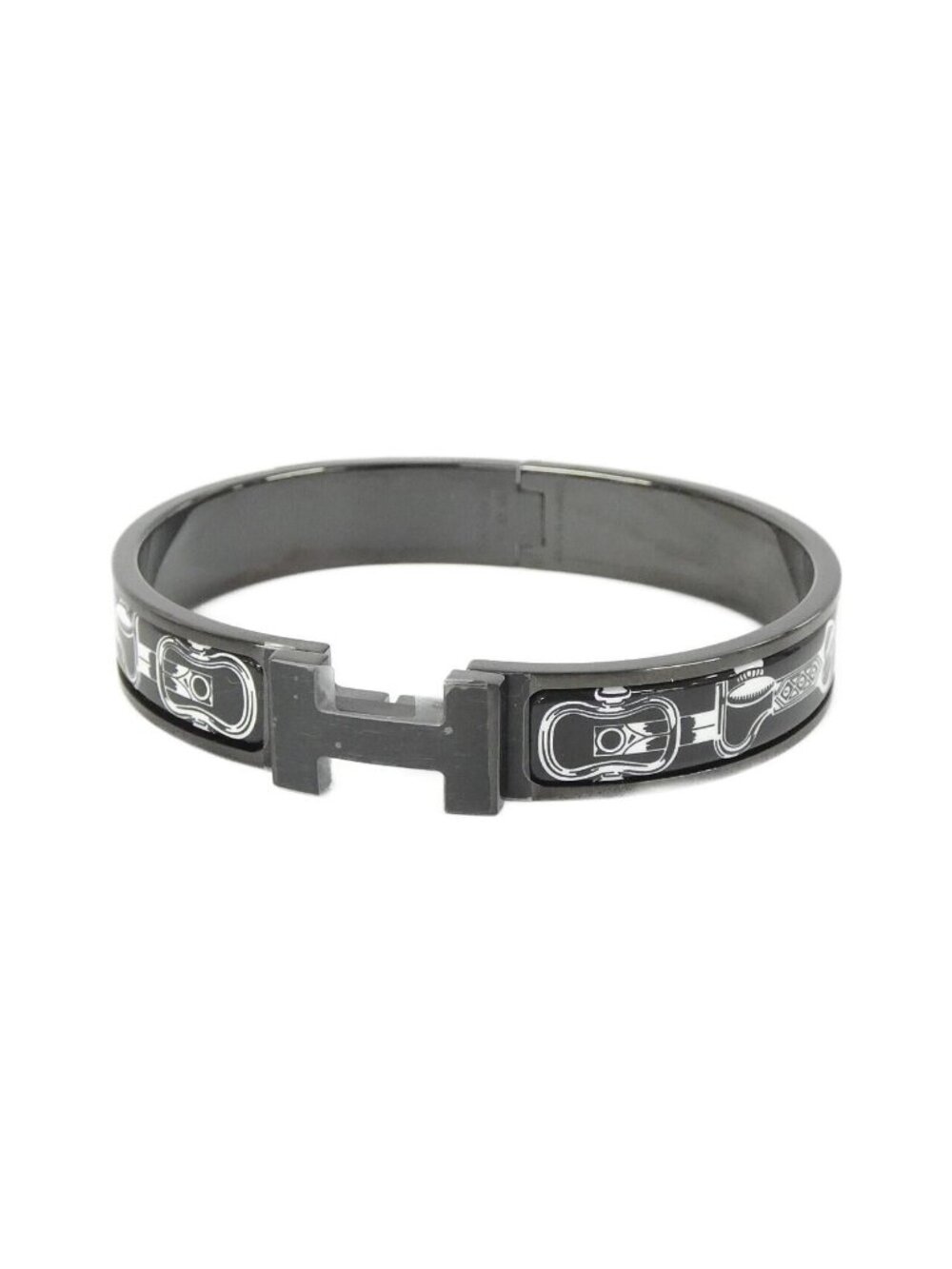 Hermes Cosmos Clic H Ash So Black Bracelet